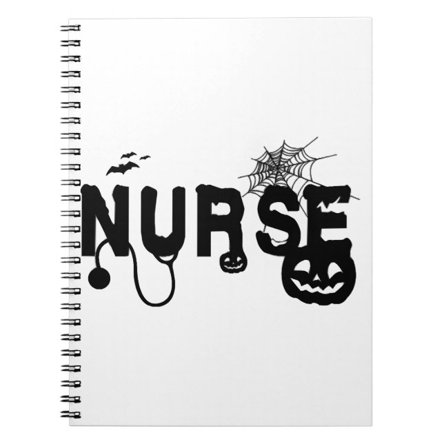 Cuaderno Hospital de Enfermeras de Halloween (Frente)