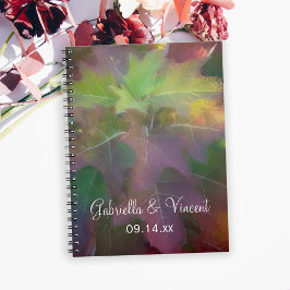 Cuaderno Hosta de roble otoñal Hidrangea Boda