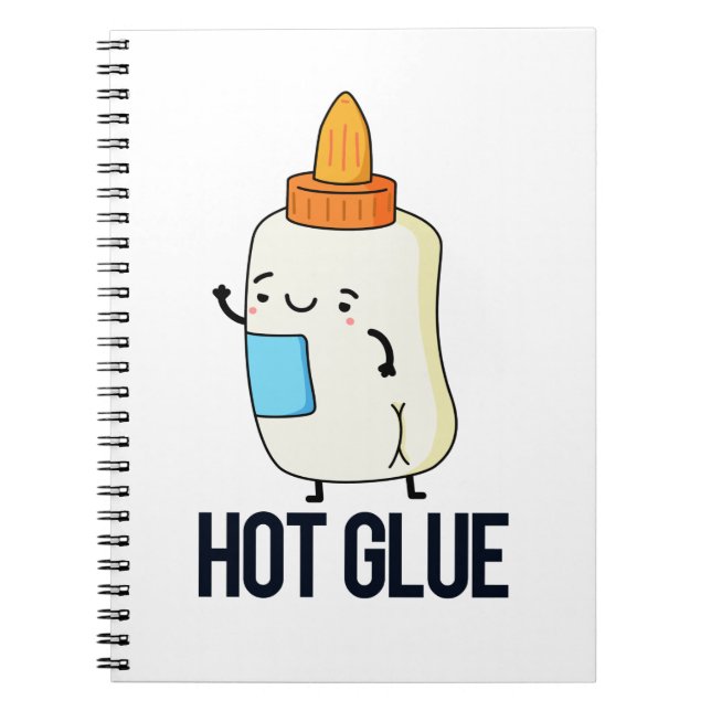 Cuaderno Hot Glue Funny Pun (Frente)