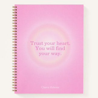 Cuaderno Hot Pink Aura Message Notebook