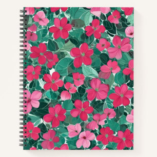 Cuaderno Hot Pink & Leaves