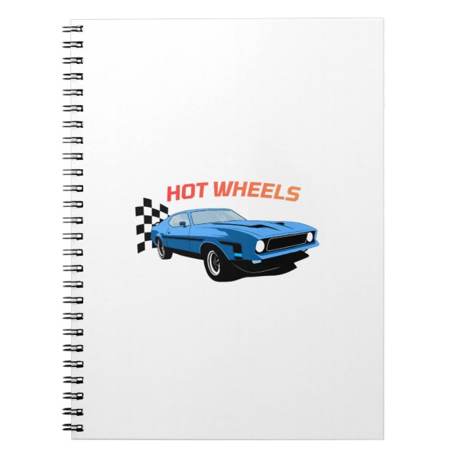 Cuaderno Hot Wheels: velocidad, estilo y potencia (Frente)