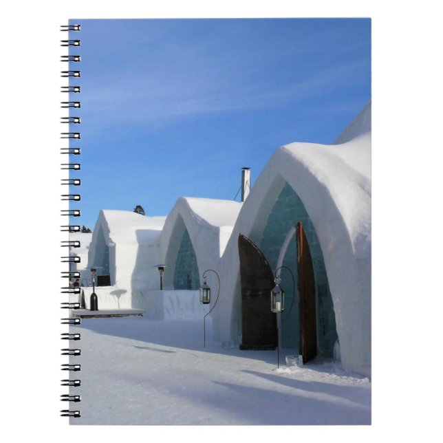 Cuaderno Hotel de Glace, Quebec, Canadá (Frente)