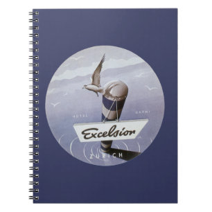 Cuaderno Hotel Excelsior Zurich Suiza Viajes Antiguos