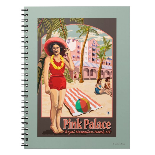 Cuaderno Hotel Royal Hawaiian en Hawái (Frente)