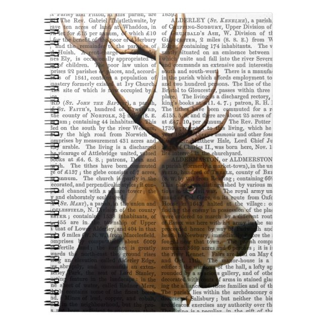 Cuaderno Hound Basset y Antlers (Frente)