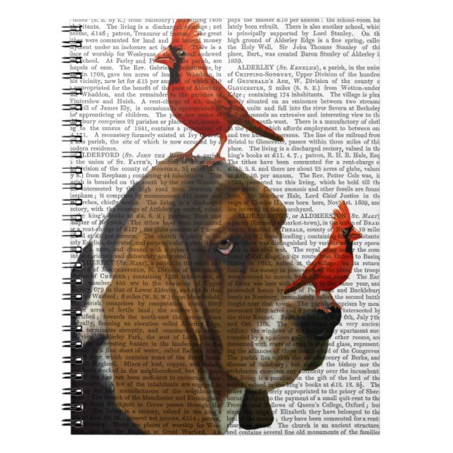 Cuaderno Hound Basset y Aves (Frente)