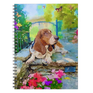 Cuaderno Hound Basset y Butterfly