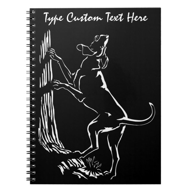 Cuaderno Hound Dog Notebook Personalizado Cazando Libros de (Frente)