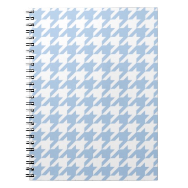 Cuaderno Houndstooth azul apacible (Frente)