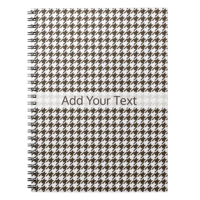 Cuaderno Houndstoth Brown Combination de Shirley Taylor (Frente)