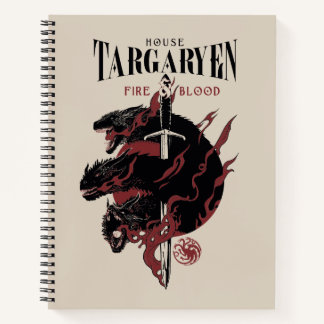 Cuaderno House Targaryen - Fire & Blood