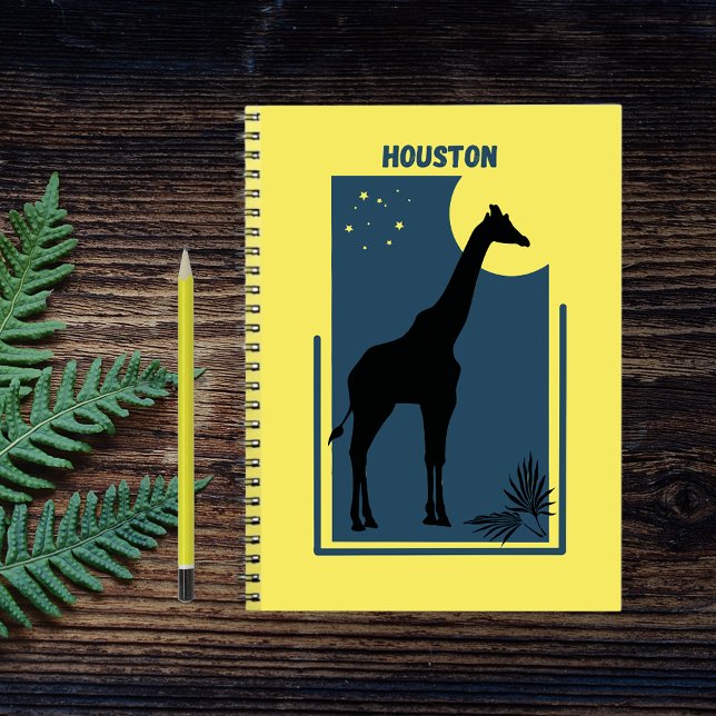 Cuaderno Houston Zoo Texas Vintage Giraffe (Subido por el creador)