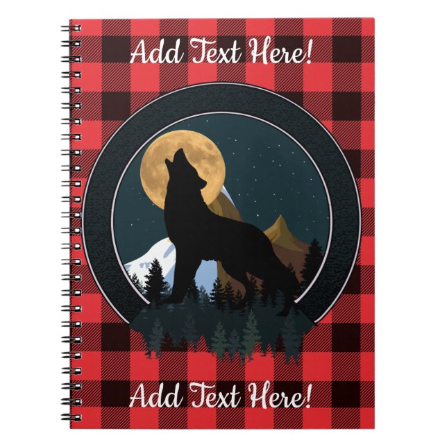 Cuaderno Howling Wolf Full Moon (Frente)