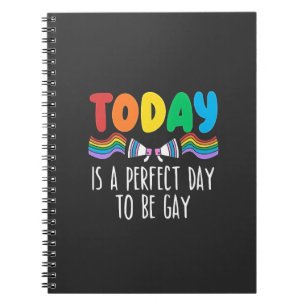 Cuaderno Hoy es el día perfecto para ser gay el mes del org