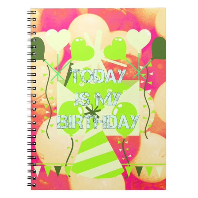 Cuaderno Hoy es mi cumpleaños (Frente)