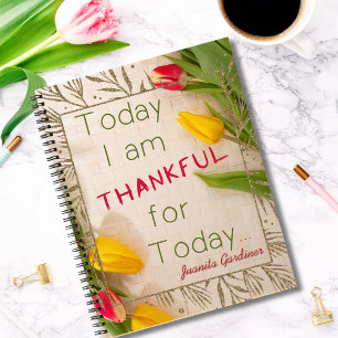 Cuaderno Hoy Estoy Agradecido Por El Tulips Journal