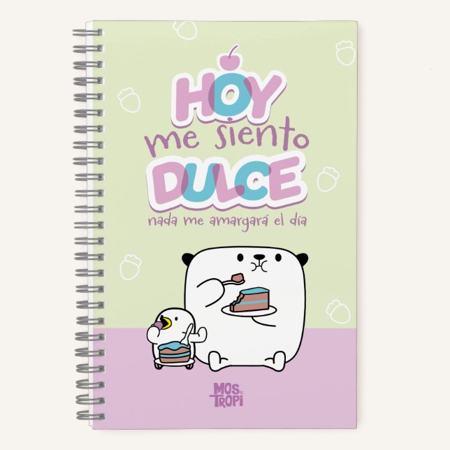 Cuaderno │Hoy me siento dulce (Anverso)