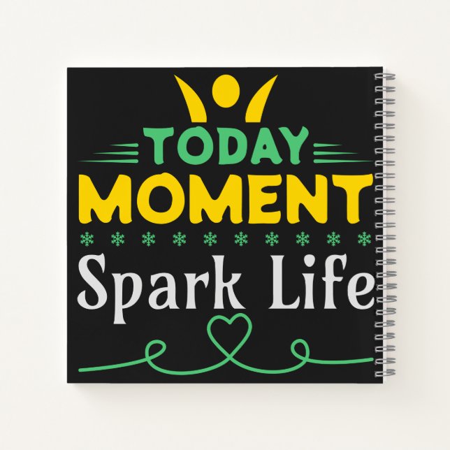 Cuaderno Hoy, momento, vida de chispa (Reverso)