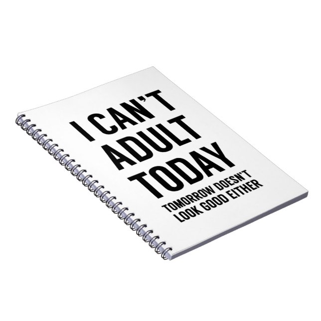 Cuaderno hoy no puedo ser adulto (Lado Derecho)