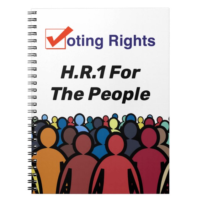 Cuaderno HR1 Ley de derechos de voto para el pueblo (Frente)