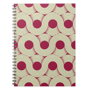 Cuaderno Huelga de Moebius: Infinita mosaico rojo-verde