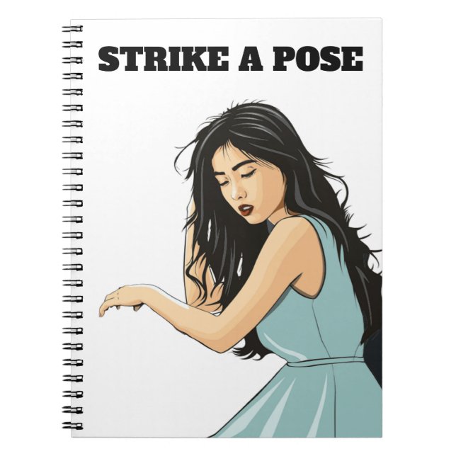 CUADERNO "HUELGA UN POSTE", SEÑORA ASIÁTICA (Frente)