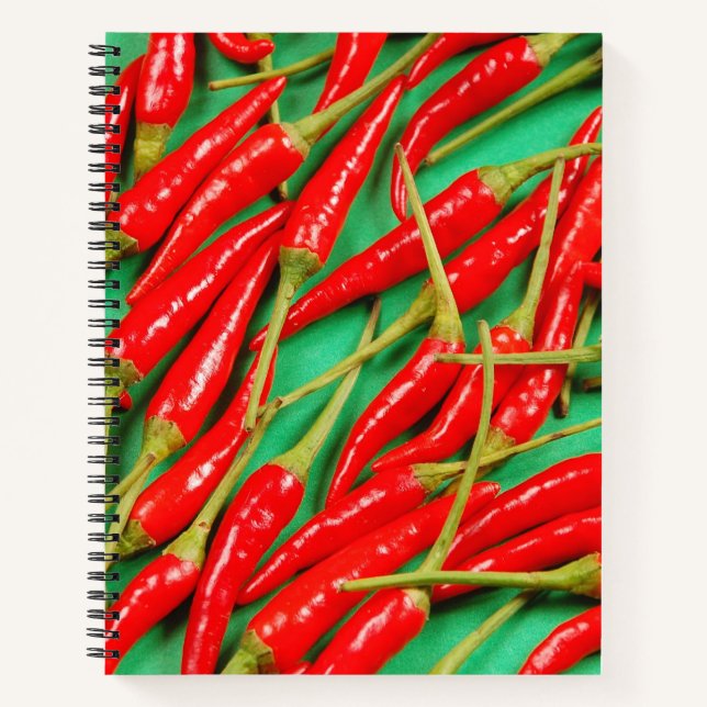 Cuaderno Huella de chiles rojos (Anverso)