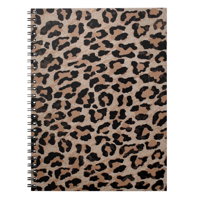 Cuaderno huella de leopardo de cheetah (Frente)