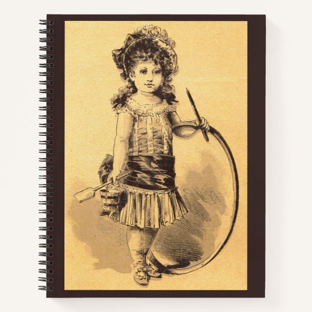 Cuaderno Huella de niña victoriana (Anverso)