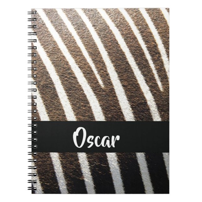 Cuaderno Huella de piel de cebra (Frente)