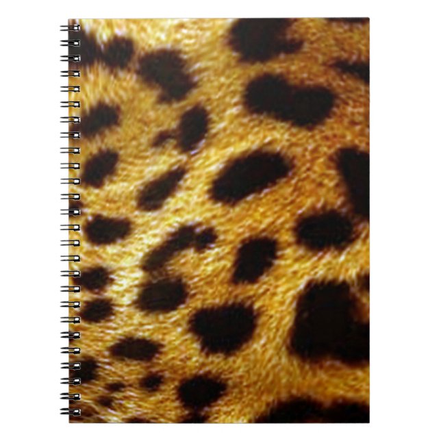 Cuaderno huella de piel de leopardo (Frente)