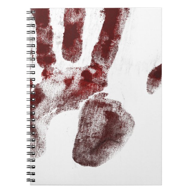 Cuaderno Huella de sangre de asesino en serie (Frente)