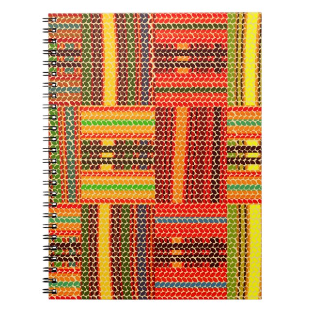 Cuaderno huella kente africana (Frente)
