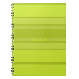 Cuaderno Huella moderna lima y verde oscuro