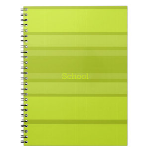 Cuaderno Huella moderna lima y verde oscuro