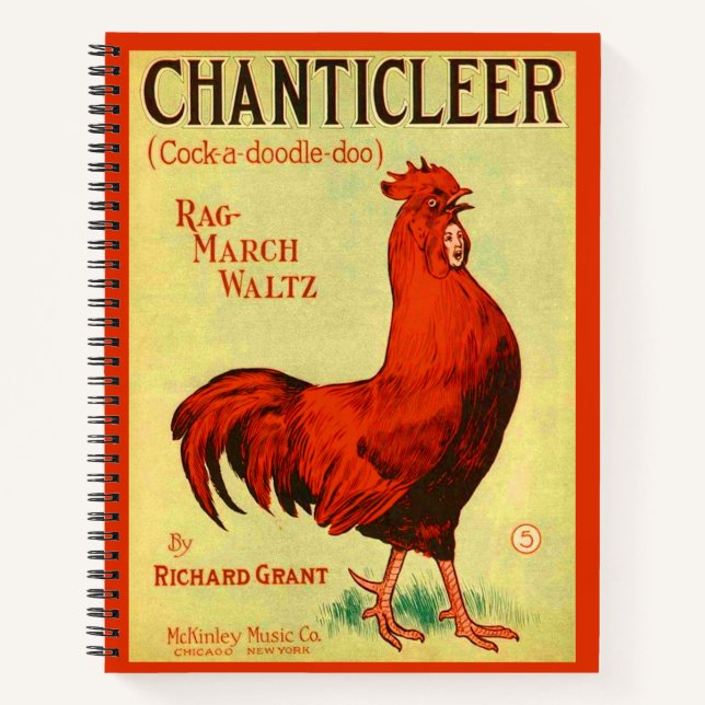 Cuaderno Huella musical de Chanticleer 1910 (Anverso)