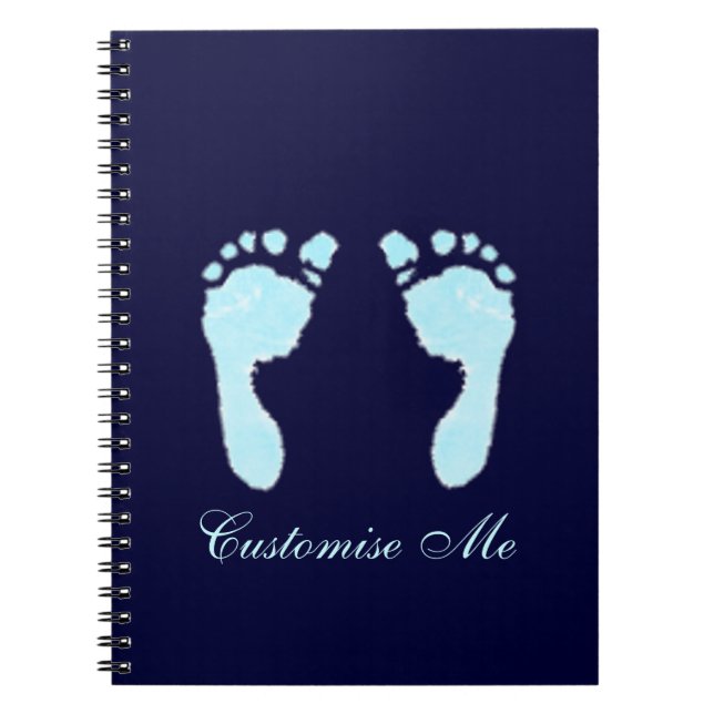 Cuaderno Huellas de bebé (niño) (Frente)