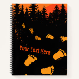 Cuaderno Huellas de Bigfoot al Atardecer