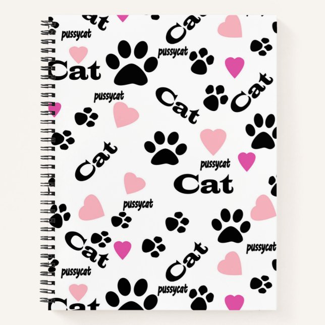 Cuaderno Huellas de gato (Anverso)