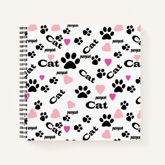 Cuaderno Huellas de gato (Anverso)