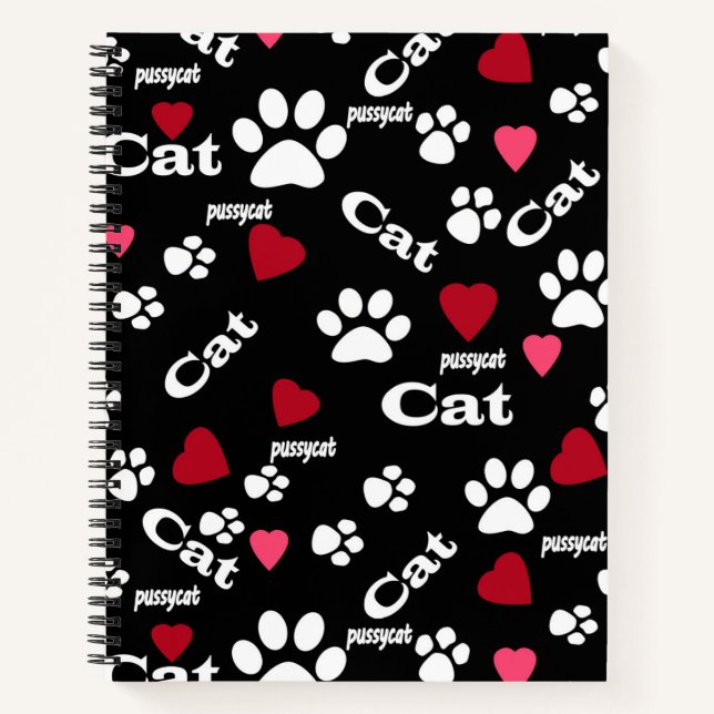 Cuaderno Huellas de gato (Anverso)