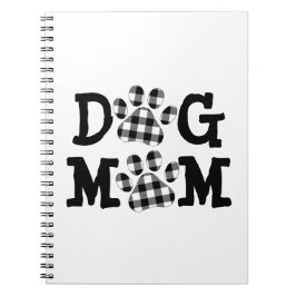Cuaderno Huellas de MOM de búfalo de DOG revestido