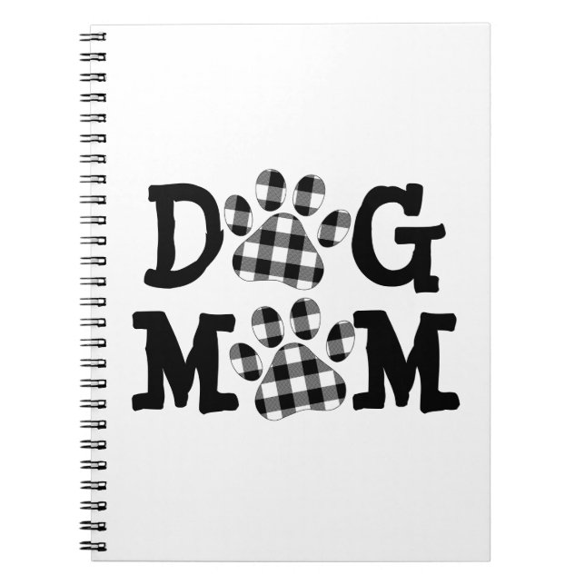 Cuaderno Huellas de MOM de búfalo de DOG revestido (Frente)