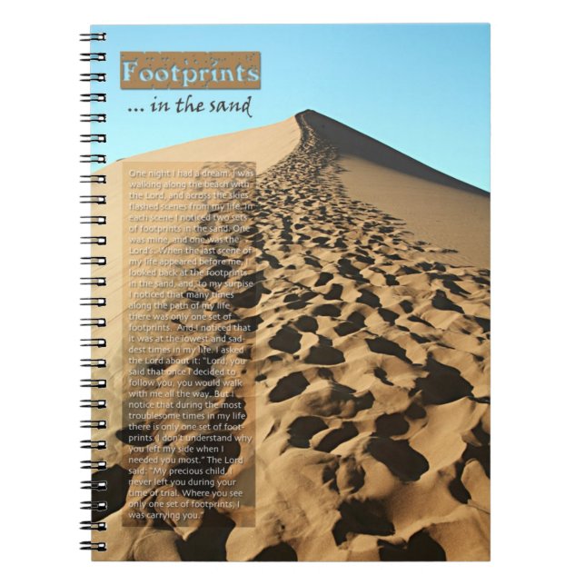 Cuaderno Huellas en el Diario de arena (Frente)