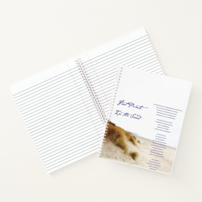 Cuaderno huellas en la arena (Interior)
