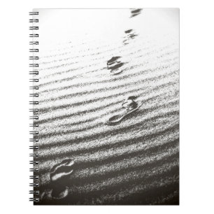 Cuaderno huellas en la arena - portátil