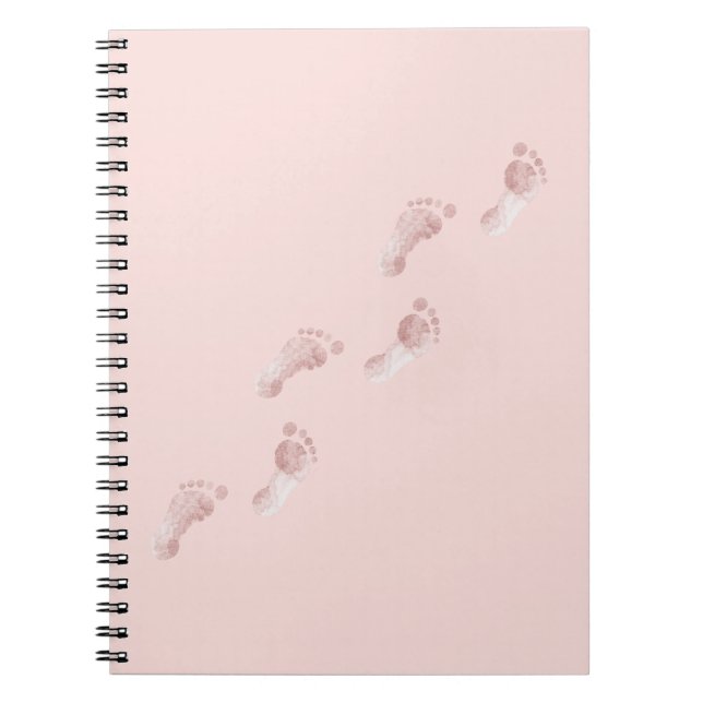 Cuaderno Huellas rosadas (Frente)