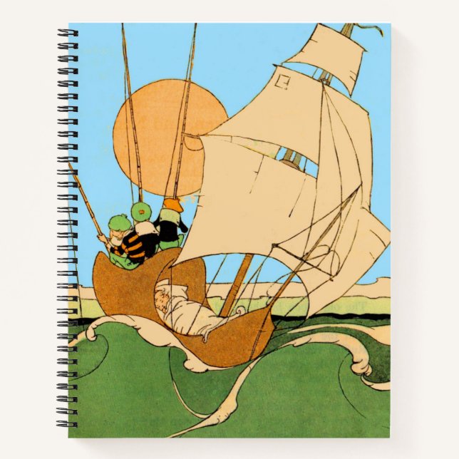Cuaderno Huellas Wynken, Blynken y Nod (Anverso)