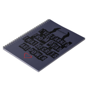 Cuaderno huérfano del diseño de los secretos de 